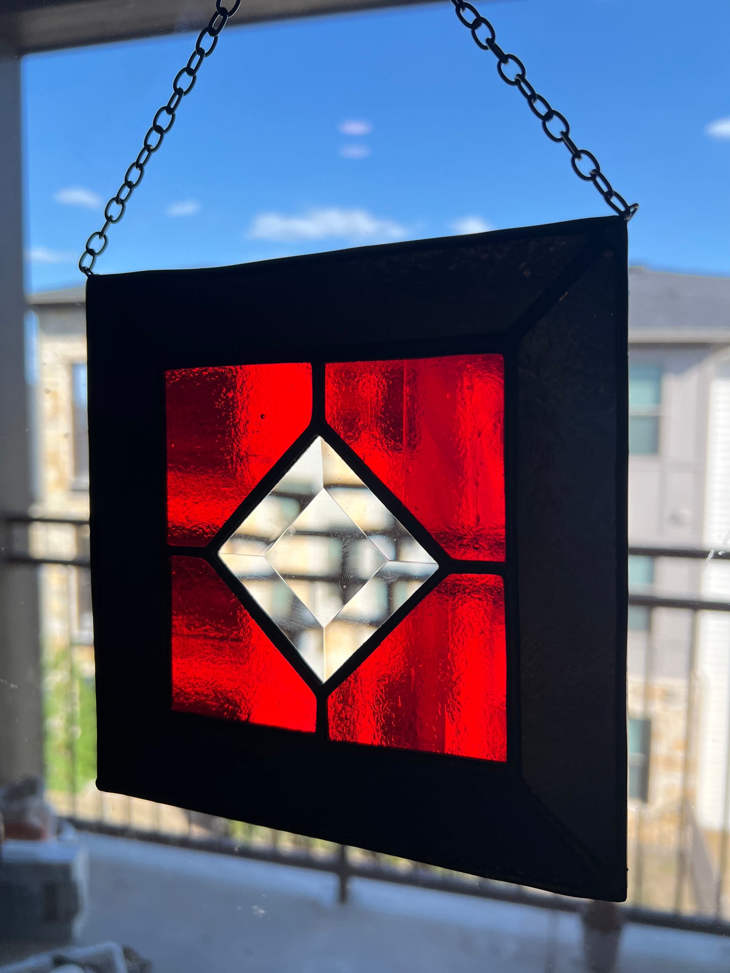 Barn Quilt ~ Red & Black