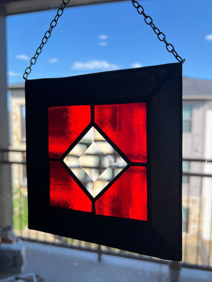 Barn Quilt ~ Red & Black